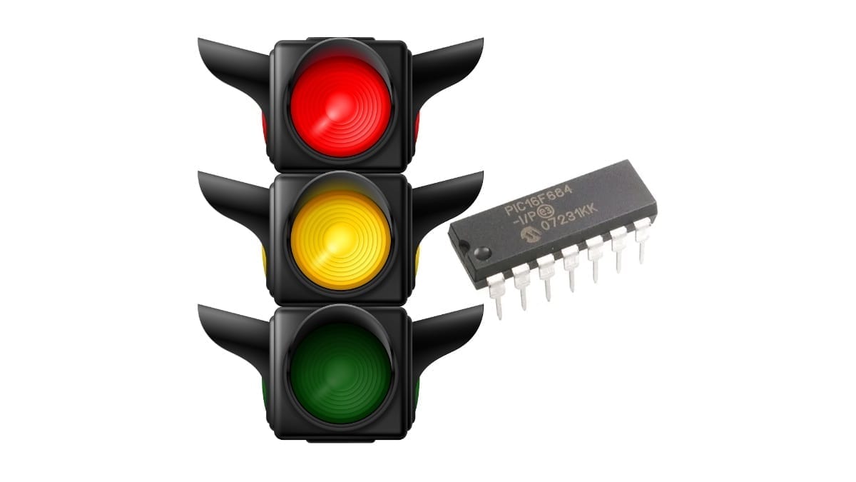 Multiplexing Traffic Lights easily in a PIC microcontroller